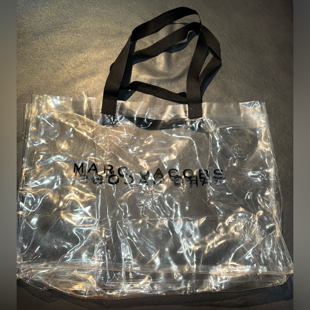 Marc Jacob's giant clear vinyl beach bag